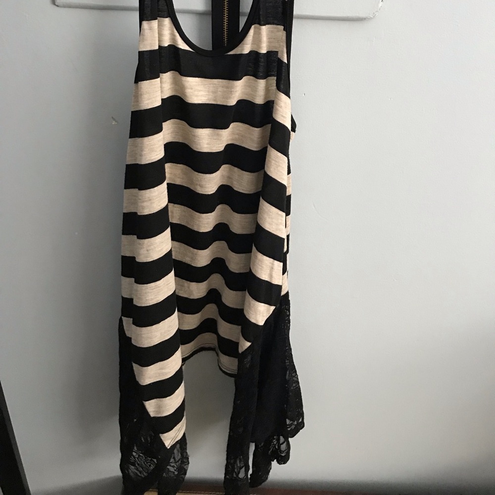 Striped flowy halter top